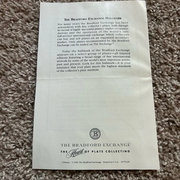 1996 Toy Story Bradford Exchange Collectors Plates - Picture 4 of 13